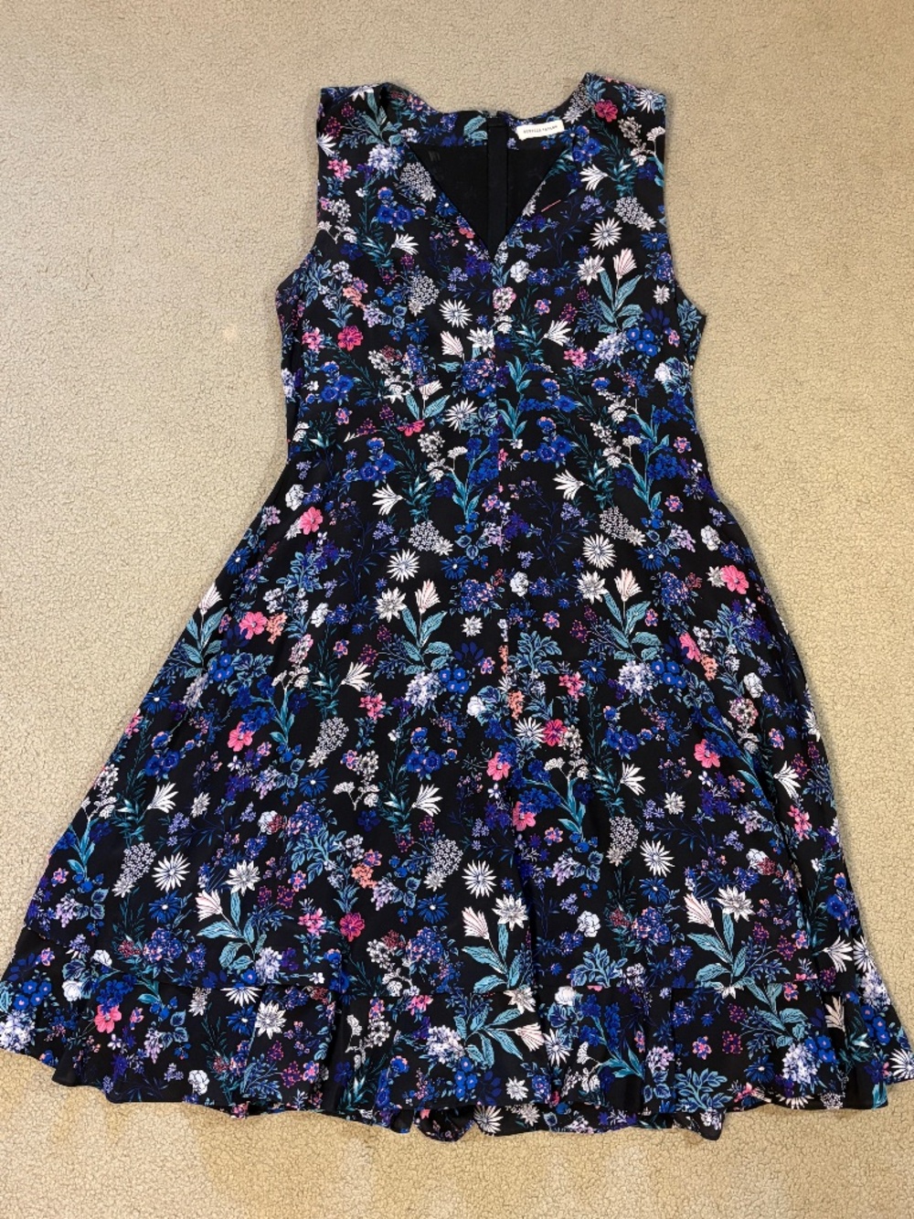 Rebecca Taylor Floral Midi Dress